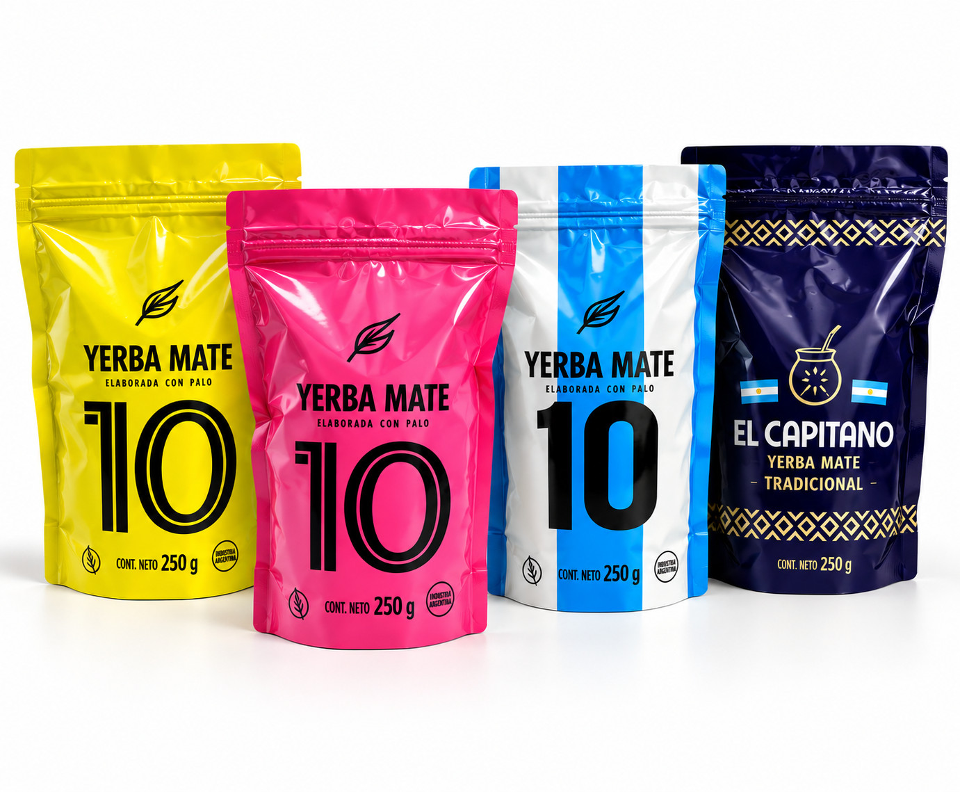 Speciale Messi-aanbieding: 4 × 250 g Yerba Mate voor €10